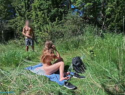 He Spied On Me And I Gave Him A Handjob In The Forest Close To The Beach – Programmer’s Wife, Camera Discharged, So No C